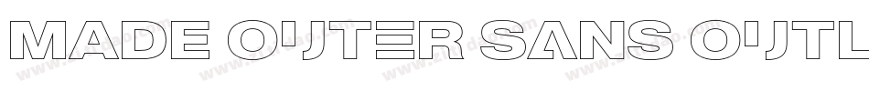 MADE Outer Sans Outline Alt Bold PERSONAL USE字体转换